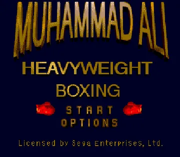 Muhammad Ali Heavyweight Boxing (USA) (Beta) screen shot title